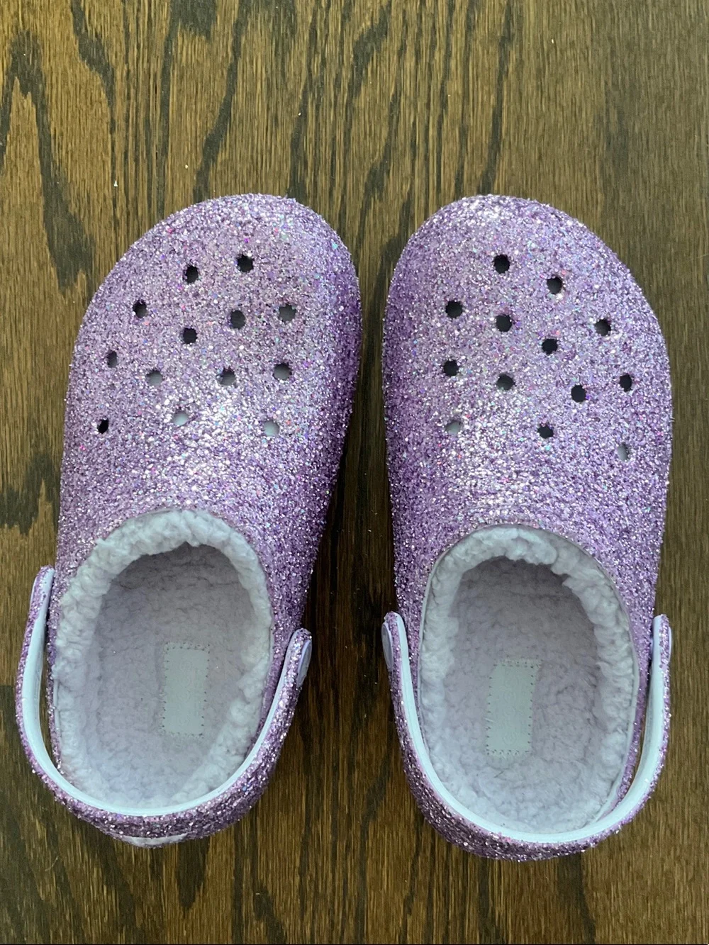 CROCS Sparkle Lilac Glitter Clog with Strap